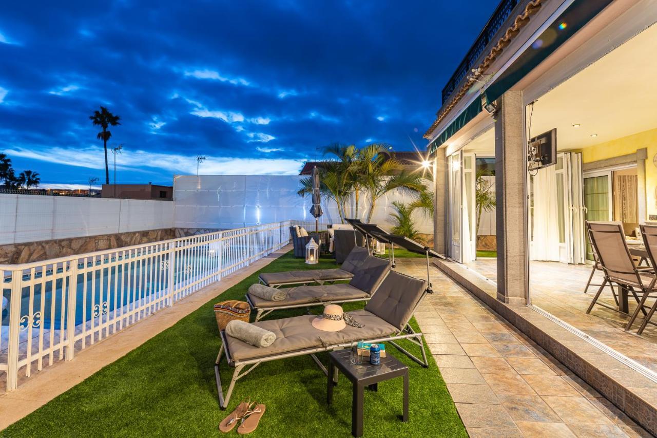 מספאלומס Villa Dalara Maspalomas, Private Pool And Jacuzzi מראה חיצוני תמונה